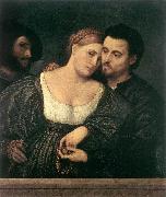 BORDONE, Paris The Venetian Lovers oil painting
